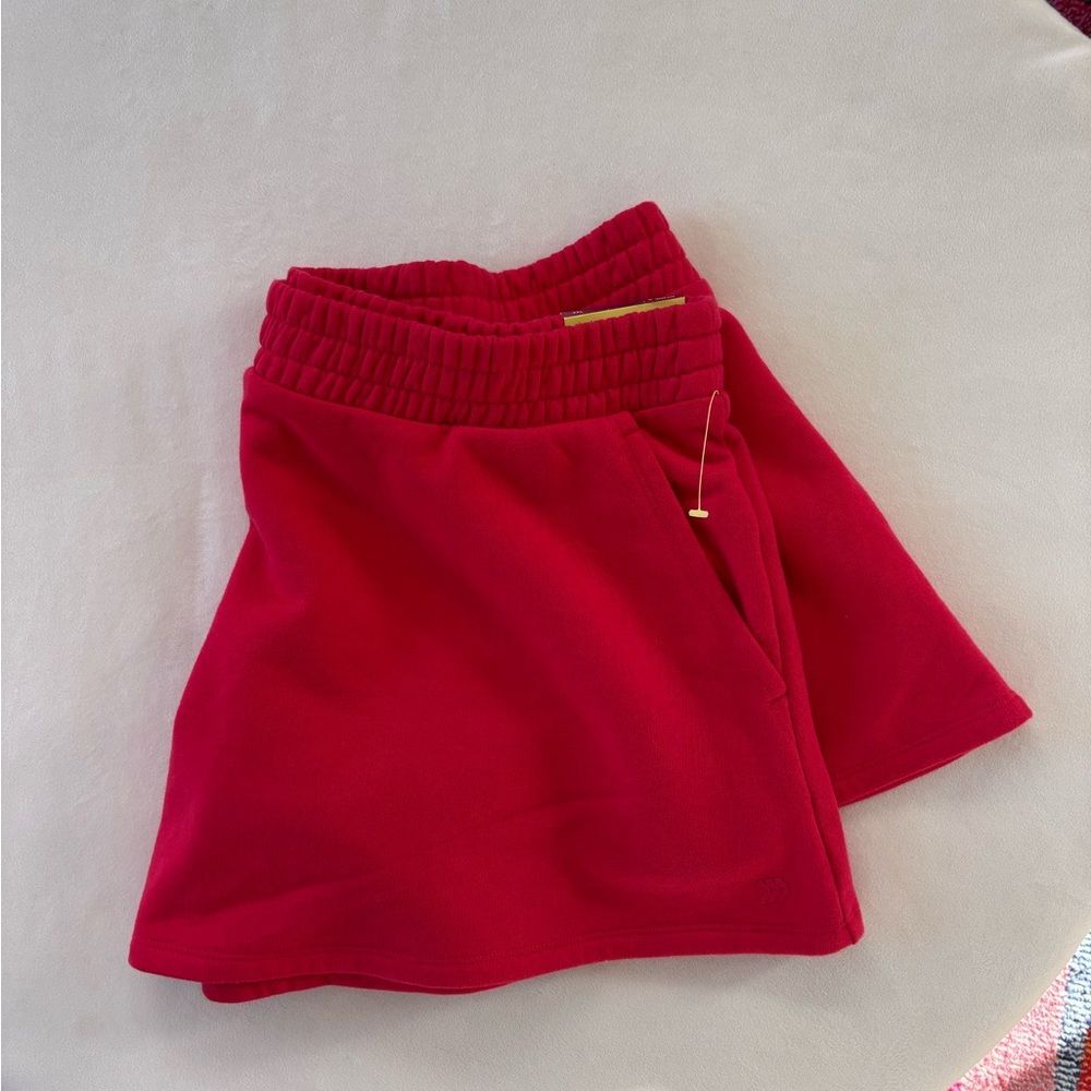 All in Motion Women's High Waist Shorts - Red